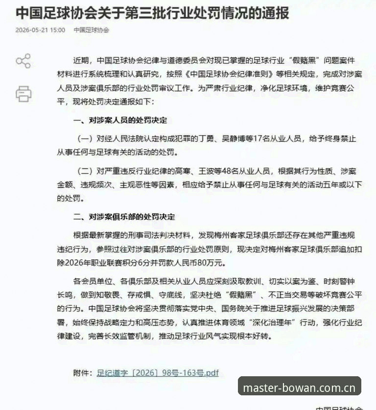 博万体育平台推荐使用技巧 足协第三批禁足名单的7个关键看点:行业净化风暴深度解读